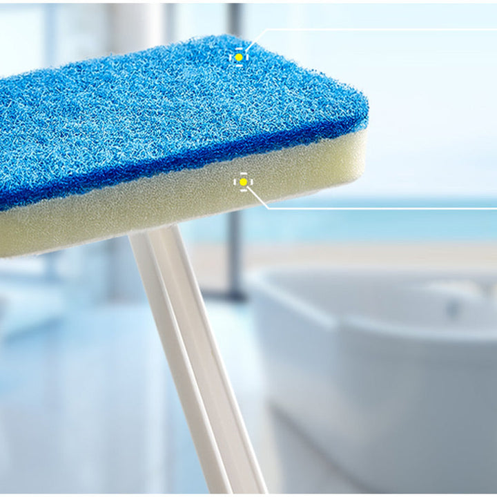 Heavy-duty home cleaning brush featuring a sturdy long handle