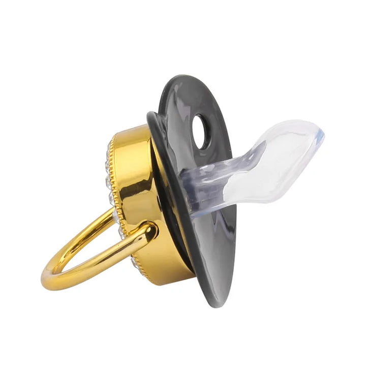Infant pacifier with ergonomic shield and crown design for newborn care