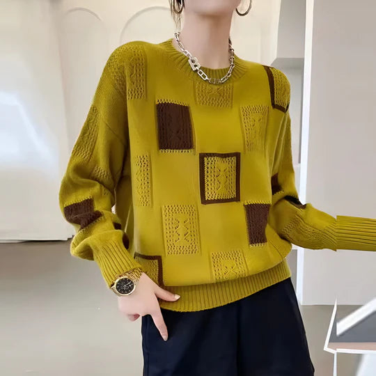 Gella | Women’s Patchwork Knit Sweater