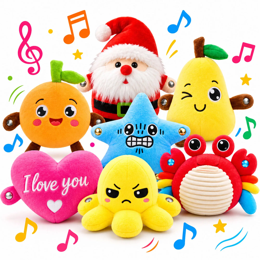 Full shot of the interactive musical sensory toy ready for playtime