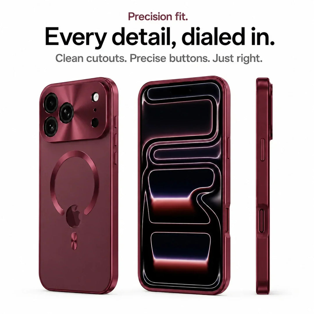 Magnetic privacy phone cover with aluminum bumper for iPhone