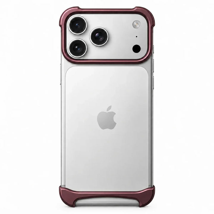 Minimalist metal bumper case for iPhone offering sleek edge coverage