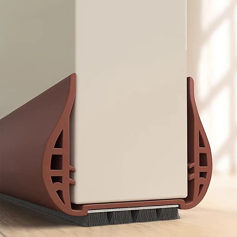 Demonstration of cutting the door draught excluder to custom size