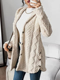Lana | Women’s Plush Hooded Knit Cardigan