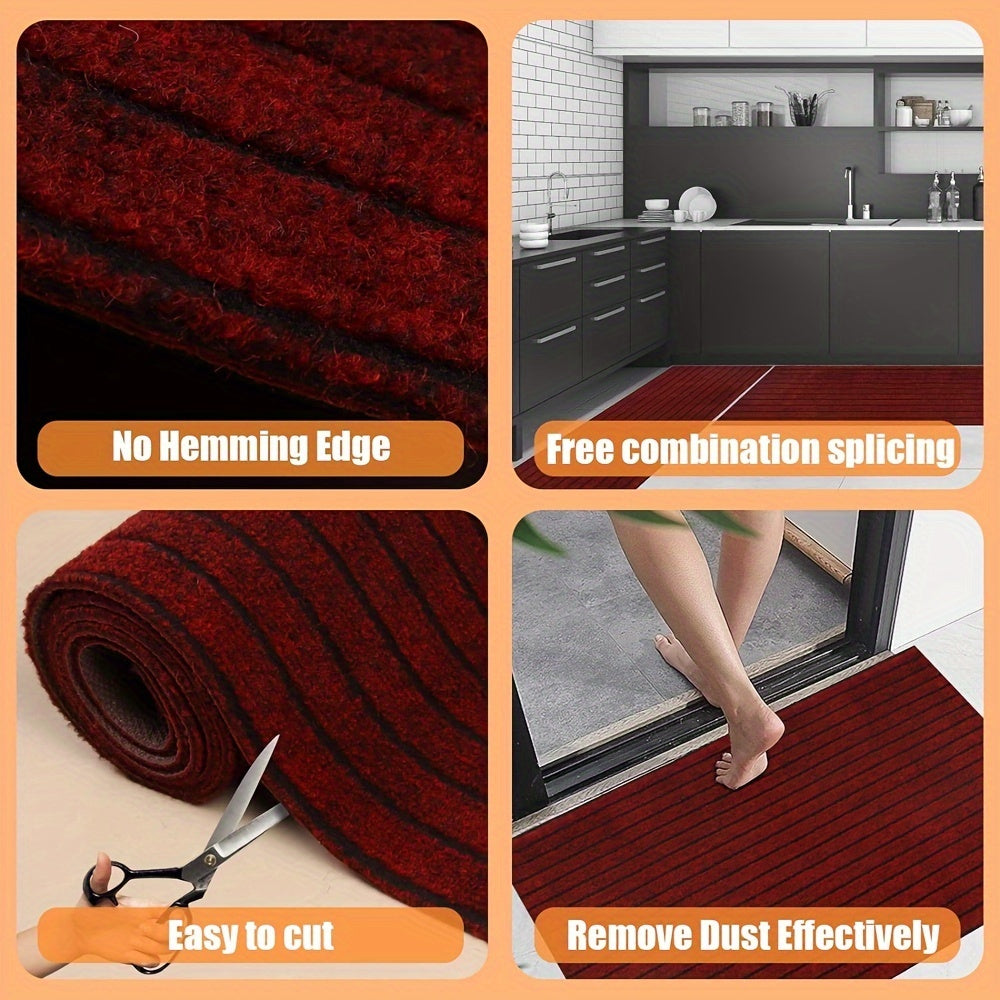 Practical non-slip rug for kitchens and hallways with a soft yet resilient surface
