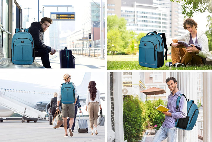 Anti-theft backpack with hidden zipper pockets for secure daily commuting