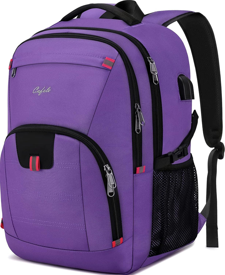 Unisex laptop backpack interior padded sleeve holding 15-inch device