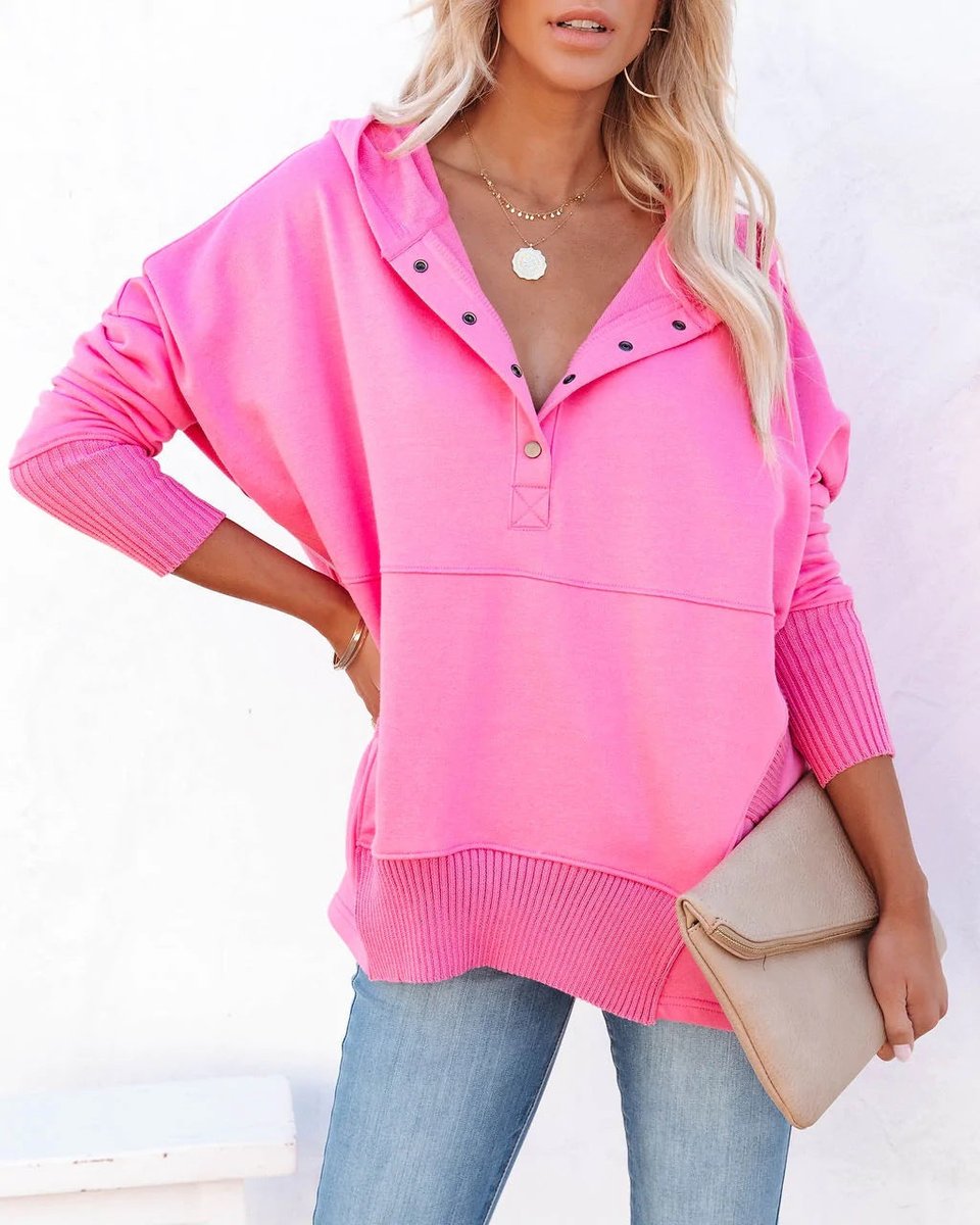 Averie | Women’s Neck Long Sleeve Hoodie
