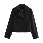 Vera | Women’s Double Breasted Cropped Trench Coat