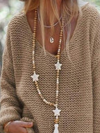Brenna | Women’s V-Neck Textured Sweater
