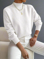 Vionna | Women’s Mock Neck Long Sleeve Sweater