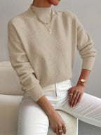 Vionna | Women’s Mock Neck Long Sleeve Sweater