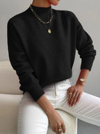 Vionna | Women’s Mock Neck Long Sleeve Sweater