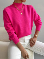 Vionna | Women’s Mock Neck Long Sleeve Sweater