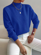 Vionna | Women’s Mock Neck Long Sleeve Sweater
