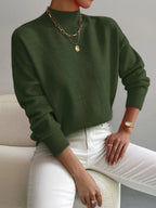 Vionna | Women’s Mock Neck Long Sleeve Sweater