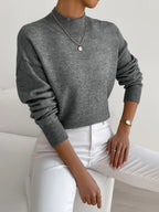 Vionna | Women’s Mock Neck Long Sleeve Sweater