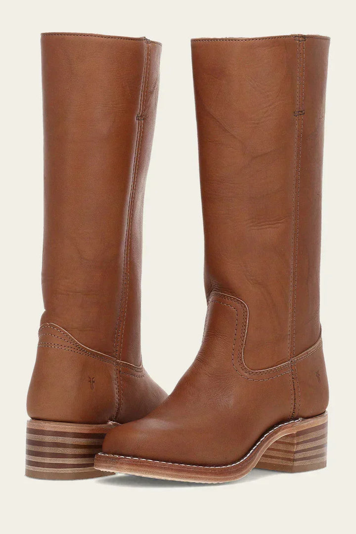Comfortable tall boots with supportive block heel for everyday wear