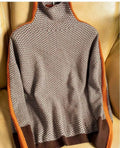 Tavienne | Women’s Herringbone Turtleneck Sweater