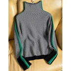 Tavienne | Women’s Herringbone Turtleneck Sweater
