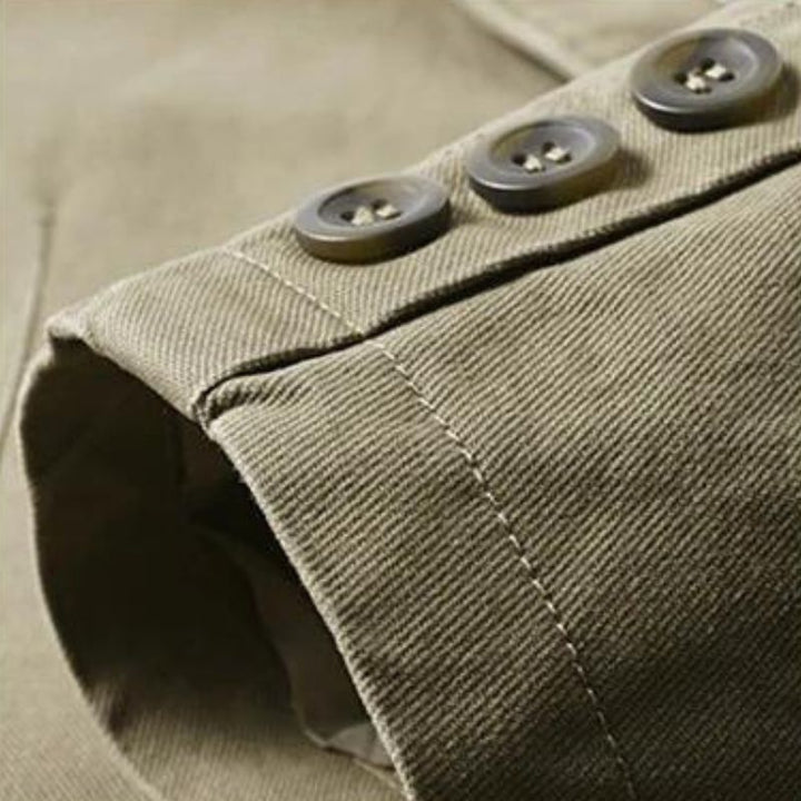 Mens lightweight jacket styled for business casual wear