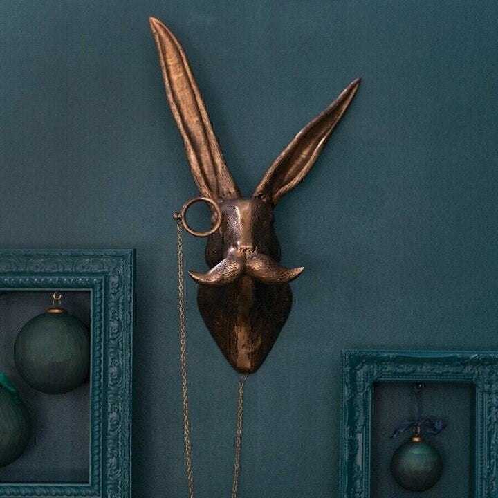 Unique decorative animal head wall art blending modern design with whimsical appeal