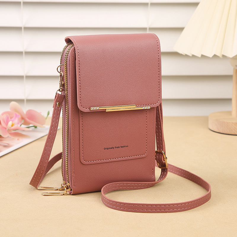 Crossbody bag lifestyle shot showing comfortable fit for walking and casual travel