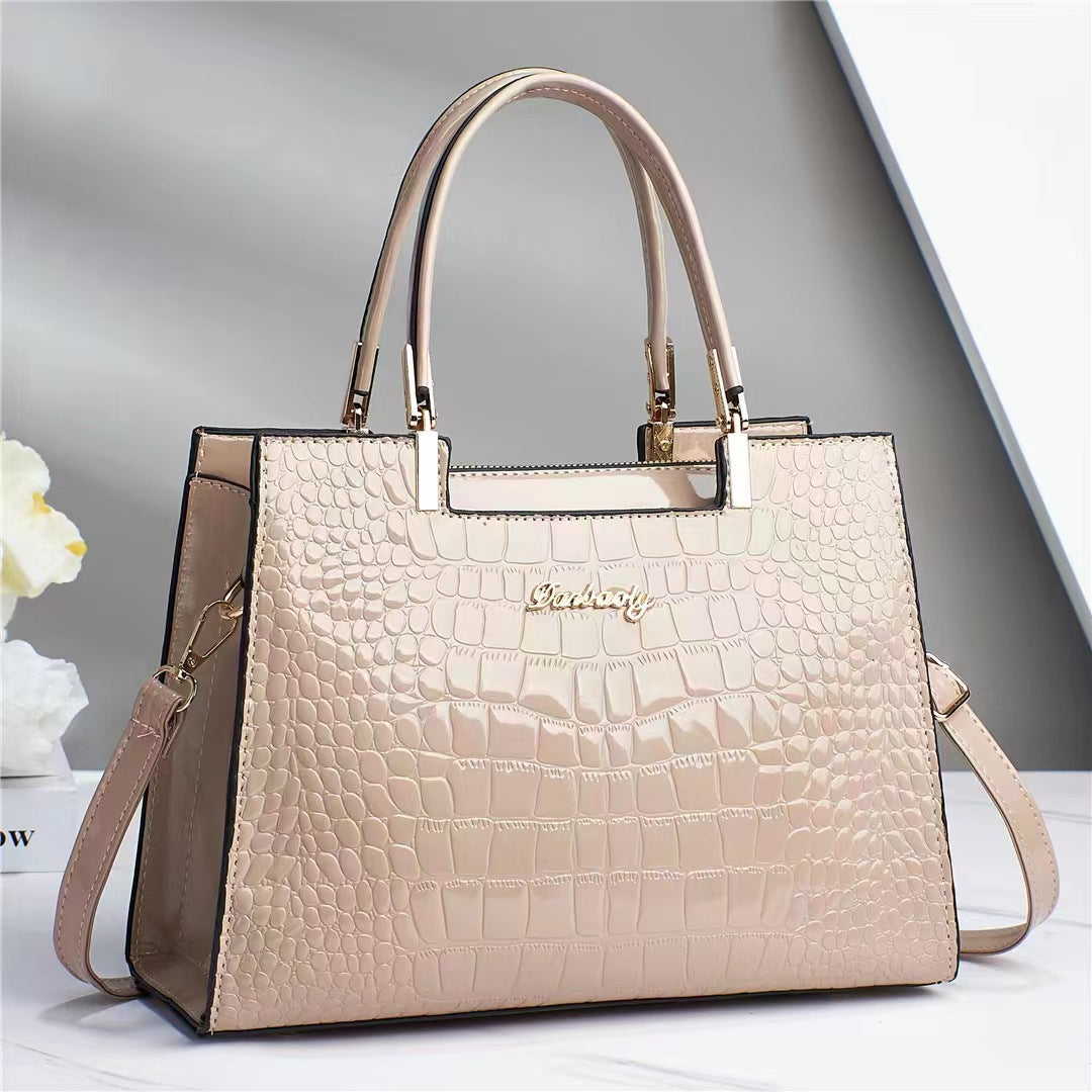 Durable clasp and hardware detail on a chic women's luxury purse