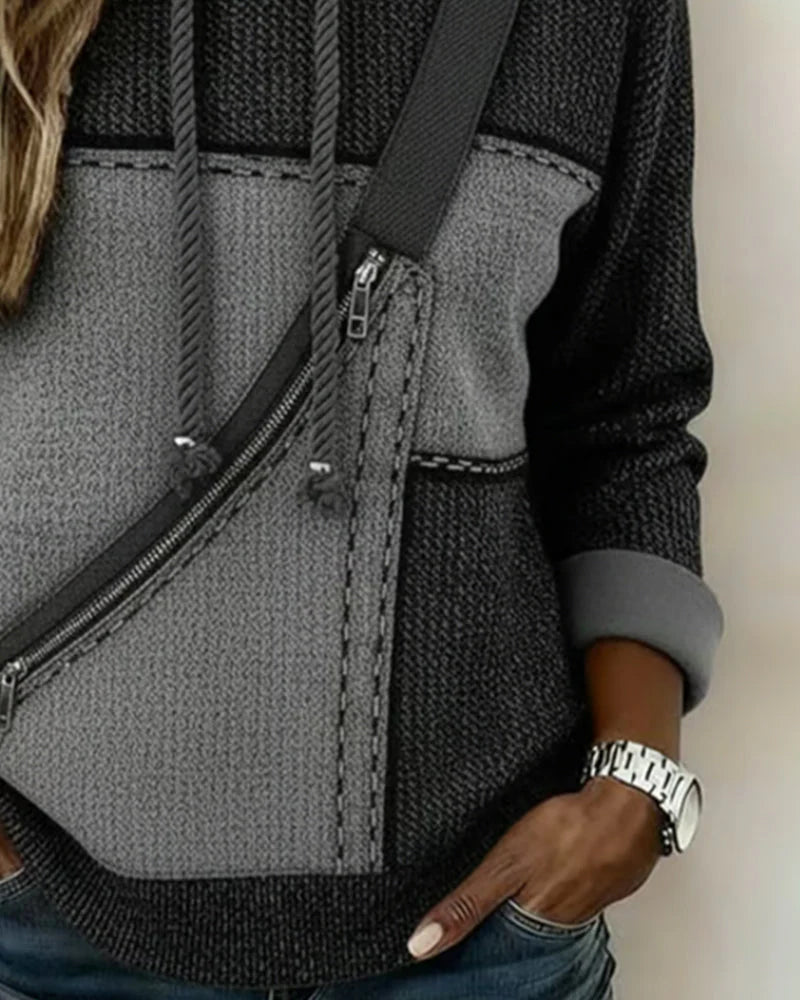 Cercy | Women’s Colorblock Pullover Hoodie