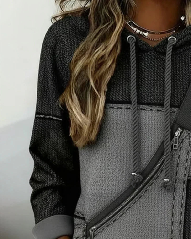 Cercy | Women’s Colorblock Pullover Hoodie