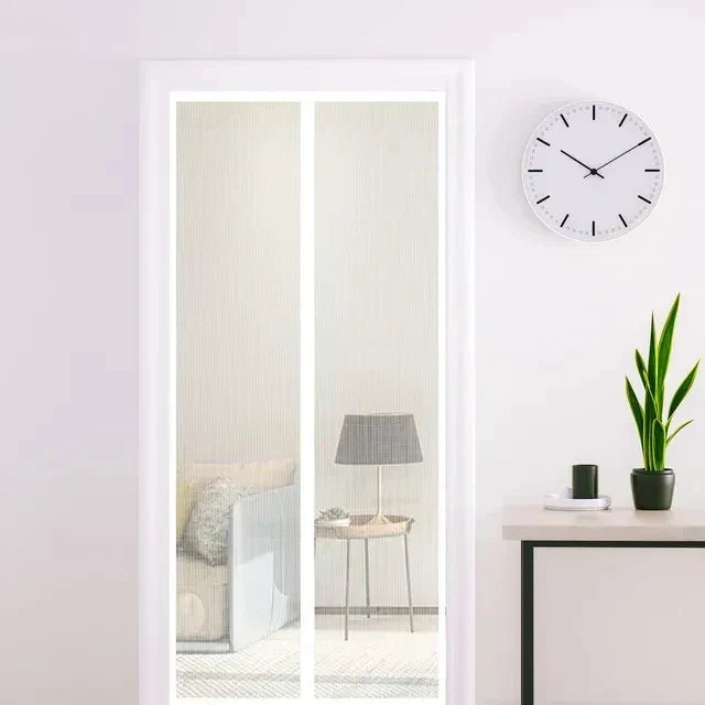 Home improvement magnetic door screen for hands free entry and pest control