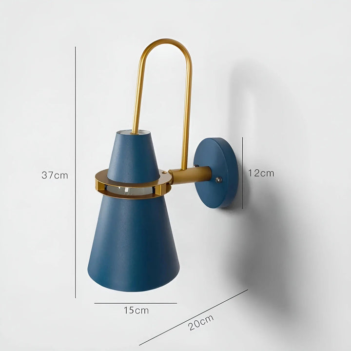 Close-up of the stylish wall fixture showcasing premium LED light technology