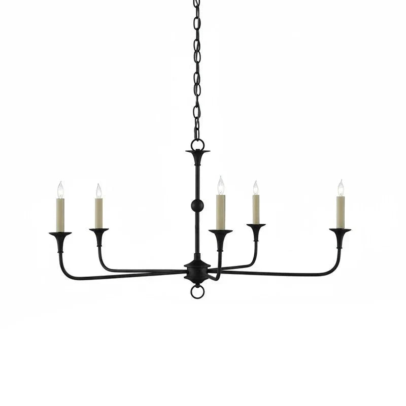 Traditional brass chandelier ceiling light casting warm ambient glow