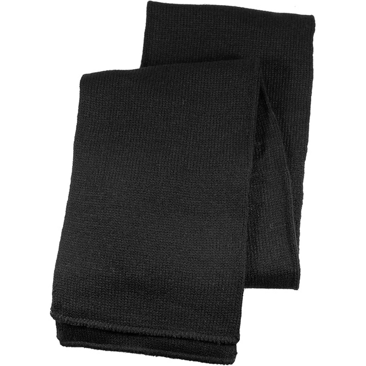 Lifestyle shot of men wearing warm double layer winter scarf