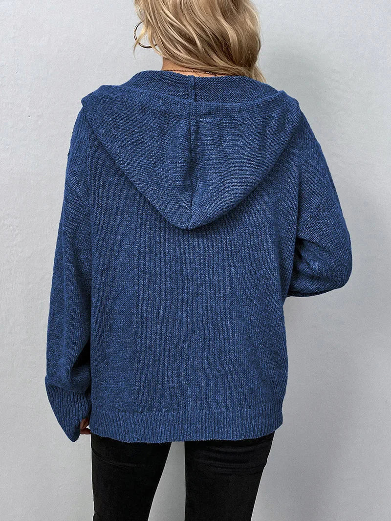 Crela | Women’s Hooded Button Front Cardigan