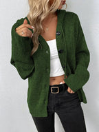 Crela | Women’s Hooded Button Front Cardigan