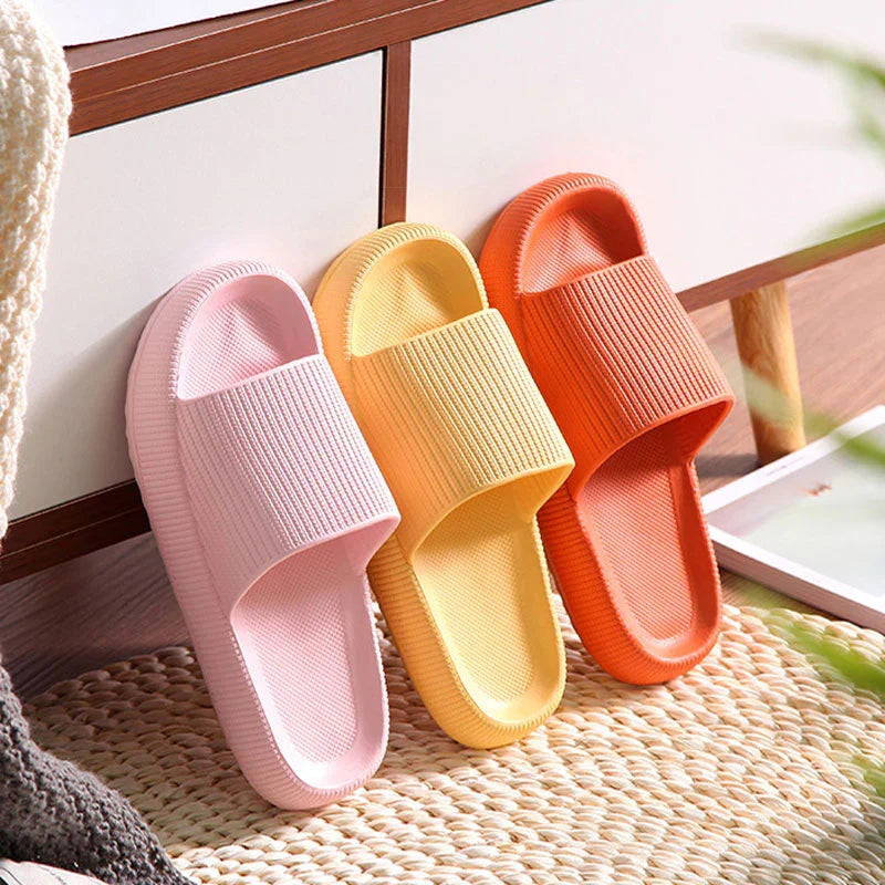 Non-slip waterproof cloud slides ideal for shower pool or daily house slippers use