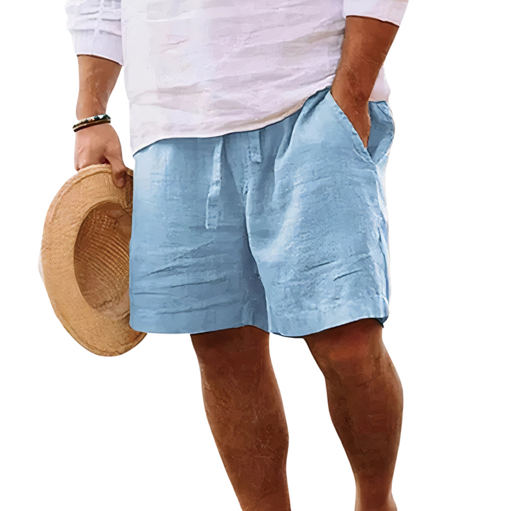 Full view of men's casual summer shorts in versatile everyday style