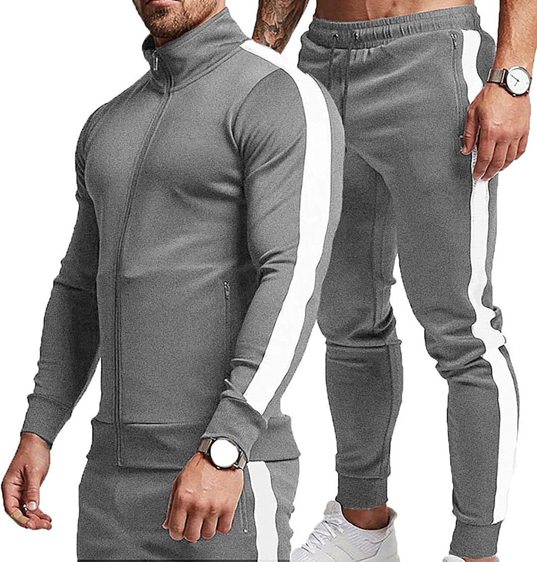 Jogging suit jacket with secure zippered pockets for essentials