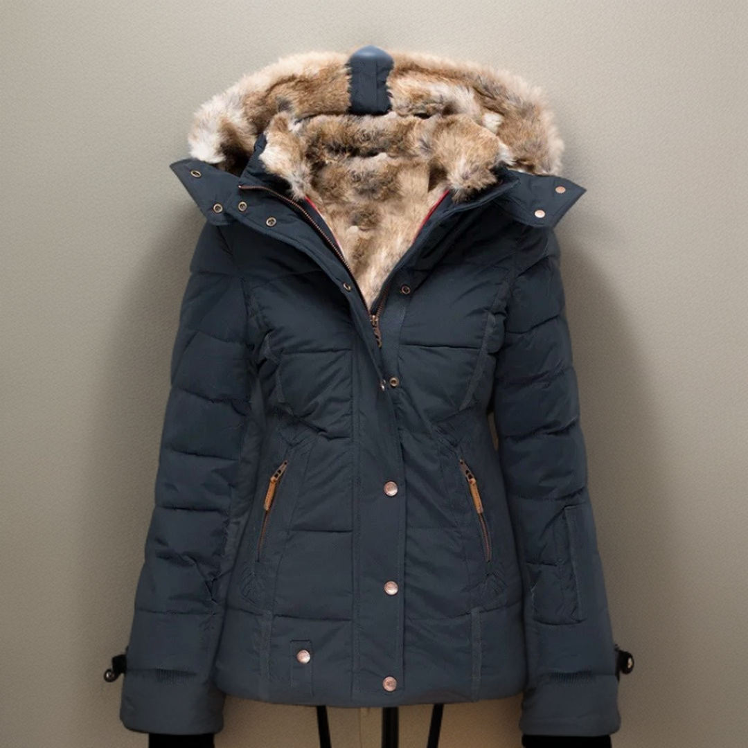 Cozy winter jacket for women, stylish warm apparel outerwear Elodie model