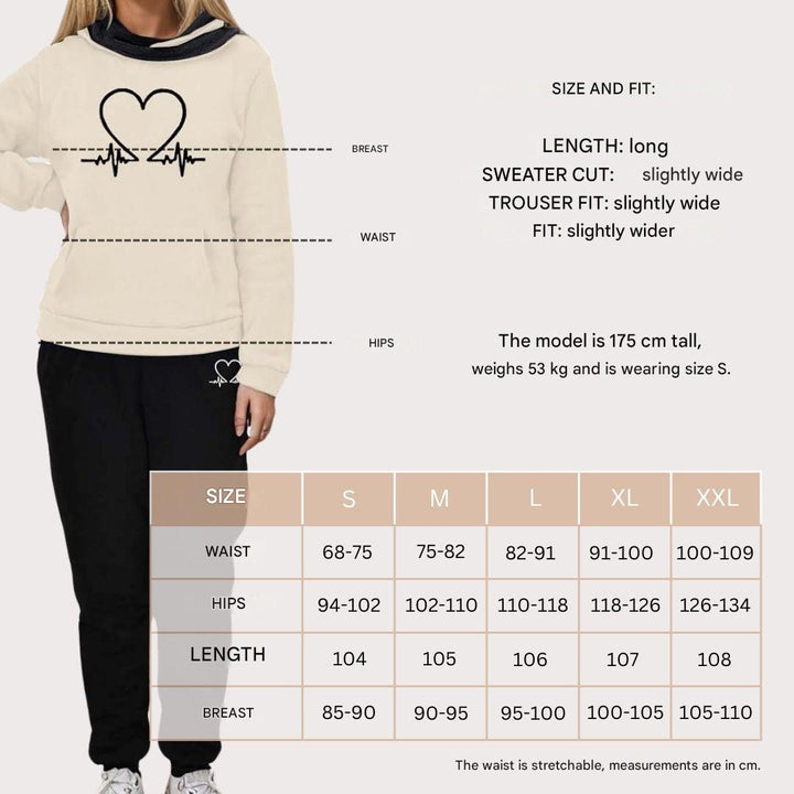 Versatile womens two-piece tracksuit styled for casual outings