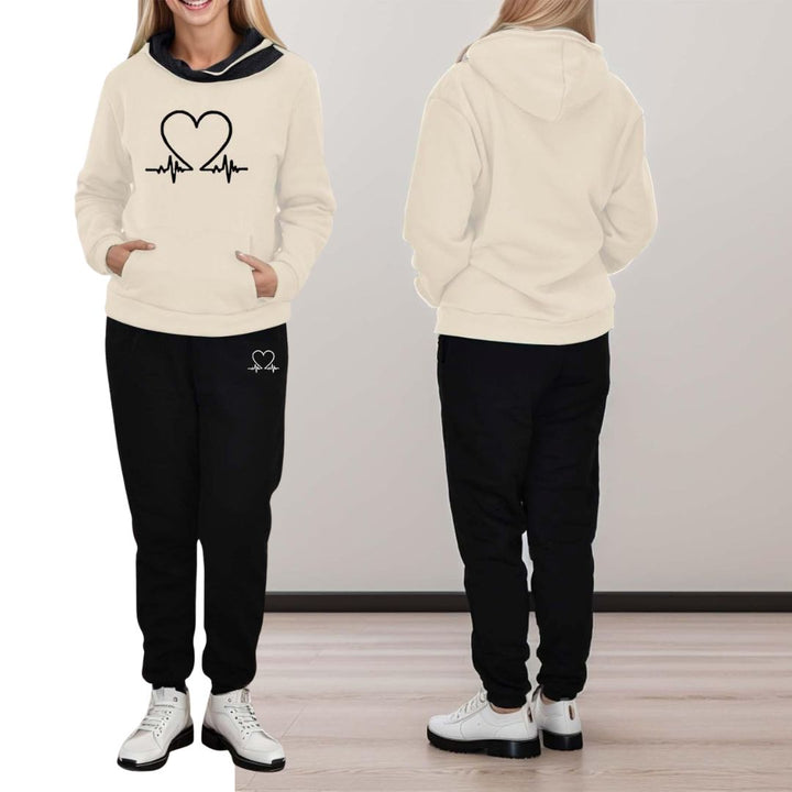 Comfortable casual wear tracksuit hoodie with matching joggers