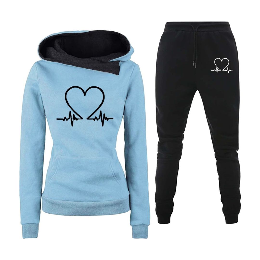 Relaxed fit hoodie and joggers set for daily lounging
