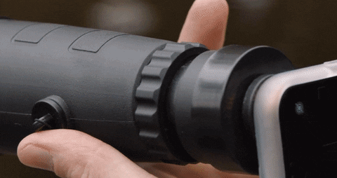 Handheld zoom monocular telescope ideal for hiking and wildlife viewing