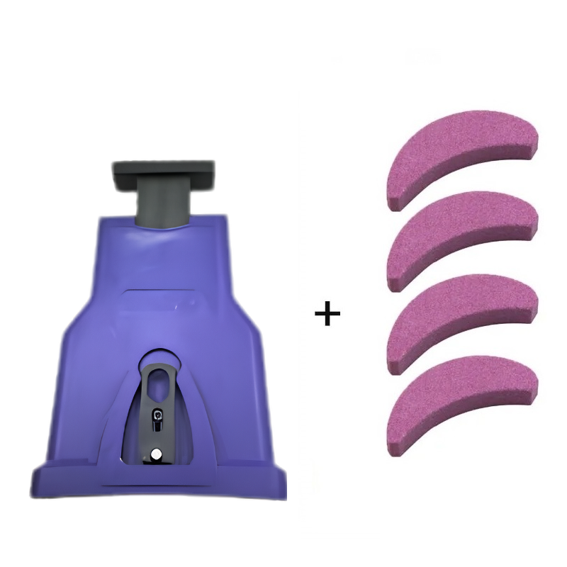 Portable chainsaw sharpener accessory for garden tool maintenance and repair