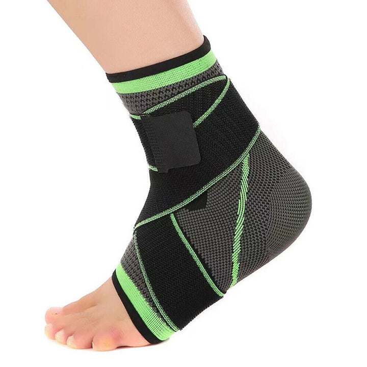 Side view of ankle brace showing ergonomic fit for sports injury prevention