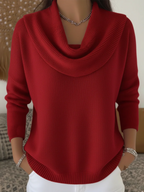 Jessica | Women’s Cowl Neck Long Sleeve Sweater
