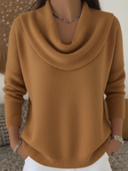Jessica | Women’s Cowl Neck Long Sleeve Sweater