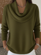 Jessica | Women’s Cowl Neck Long Sleeve Sweater