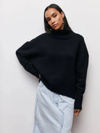 Zarelle | Women’s Oversized Turtleneck Sweater